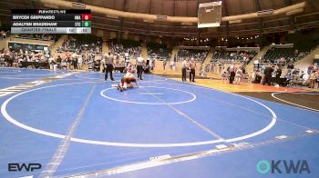 85 lbs Quarterfinal - Brycen Grippando, HURRICANE WRESTLING ACADEMY vs Adalynn Bradshaw, Sallisaw Takedown Club