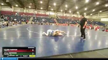 113 lbs Semis & 1st Wrestleback (8 Team) - Glade Harman, UTAH1 vs Kyle Sieminski, Oregon1