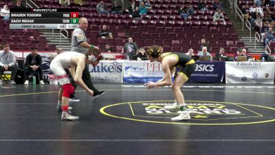 114 lbs First Round - Braden Todora, Parkland vs Zach Rehak, Thomas Jefferson