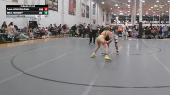 102 lbs Rr Rnd 1 - Sava Gonopolskiy, Homegrown White - HSC vs Max Kennedy, VHW Blue - HSC