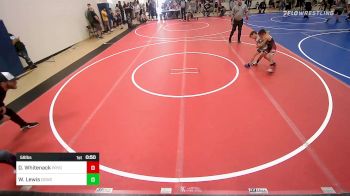 58 lbs Quarterfinal - Donnie Whitenack, Pryor Tigers vs Walker Lewis, Dark Cloud Wrestling Club