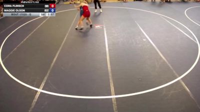 Champ. Round 1 - Cora Flinsch, Eastside Wrestling Club vs Maggie Olson, Albert Lea