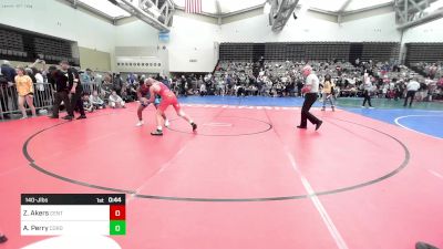 140-J lbs Semifinal - Zachary Akers, Centurion vs Amir Perry, Cordoba Trained