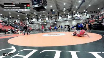 155 lbs 3rd Place - Harper Mathis, Grove vs Kaydance Sherwood, Sapulpa High School Girls