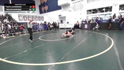 100 lbs Cons. Round 2 - Willow Martinez, Foothill (Santa Ana) vs Kayla Alvaranga, Los Osos