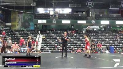 78 lbs Semifinal - Boaz Diaz, IA vs Jacob Gwin, OK