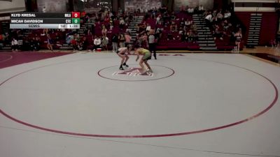 113 lbs Cons. Sub-semis - Klyd Kresal, Mille Lacs vs Micah Davidson, CP Takedown Club