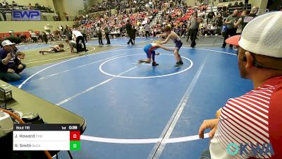 73 lbs Quarterfinal - Jamison Howard, Caney Valley Wrestling vs Riot Smith, Buck Pride Wrestling