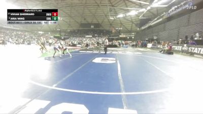 Girls 3A 100 lbs Champ. Round 1 - Vivian Sherrard, Shorewood (Girls) vs Aria Wing, Sedro-Woolley (Girls)