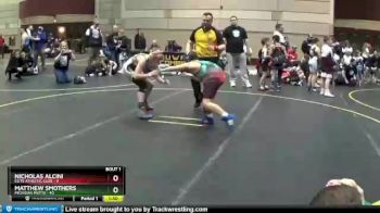 120 lbs Round 1 (3 Team) - Nicholas Alcini, Elite Athletic Club vs Matthew Smothers, Michigan Mutts