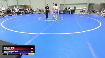 105 lbs 2nd Wrestleback (8 Team) - Baillee Cash, Missouri Red vs Mileena Notaro, Nebraska