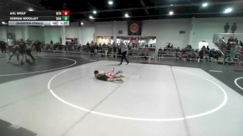 73 lbs Quarterfinal - Axl Wolf, Dethrone WC vs Joshua Woolley, Savage House WC