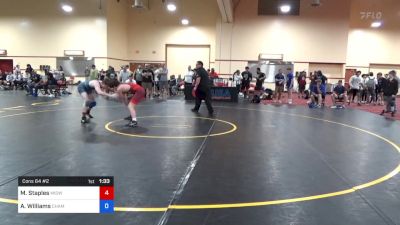 71 kg Cons 64 #2 - Matthew Staples, Midwest Regional Training Center vs Alex Williams, Champions Wrestling Club