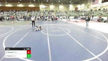 70 lbs Semifinal - Grayson Maddux, Umpqua WC vs Viliami Nau Rarick, Westlake