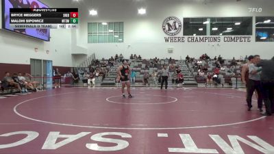 285 lbs Semifinals (8 Team) - Malohi Sipowicz, Mt. SAC (Maroon) vs Bryce Meggers, Sierra College (RED)