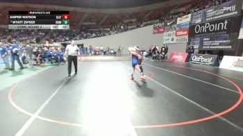 2A/1A Boys 106 Cons. Round 3 - Wyatt Zipser, Crane Boys vs Jasper Watson, Clatskanie Boys