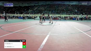 140 lbs Consi Of 16 #2 - Roy Banda, Ardmore Junior High vs NOBLE WOODS, MARLOW OUTLAWS JH