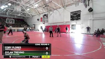 165 lbs Cons. Round 5 - Cory Flores, Santa Ana College vs Dylan Trevino, Cerritos College