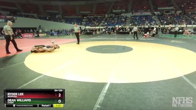 5A-120 lbs 3rd Place Match - Dean Williams, Canby vs Ryder Lee, Redmond