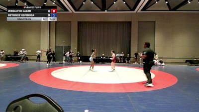 120 lbs Quarters - Jessalynn Allen, AL vs Beyonce' Espinosa, FL