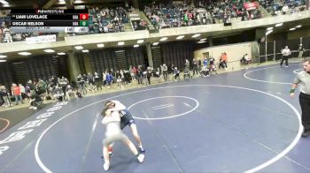 106 lbs Champ. Round 1 - Liam Lovelace, Unattached vs Oscar Nelson, Unattached