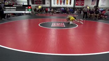 138 lbs Quarterfinal - Aidyn Roman, CR Kennedy vs Eddie Hoopes, Louisa-Muscatine