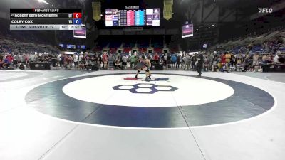 215 lbs Cons. Sub-rd Of 32 - Robert Seth Montierth, UT vs Colby Cox, VA