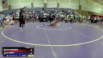 86 lbs Cons. Semi - Elijah Wineberg, OH vs Gavin Brent, MI