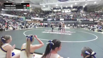 115 lbs 1st Place Match - Lennah Monts, Bennington HS vs Kaison Miller, Norton Community HS