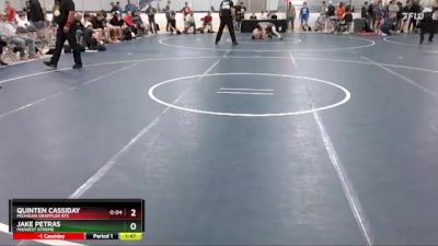 140 lbs Champ. Round 1 - Quinten Cassiday, Michigan Grappler RTC vs Jake Petras, Midwest Xtreme