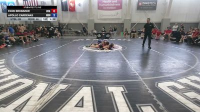 150 lbs Evan Brubaker, Utah Black vs Apollo Cardenas, Nebraska