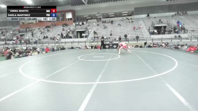 125 lbs 1st Place Match - Emma Mantei, Dundee Wrestling Club vs Darla Martinez, Premier Wrestling Club