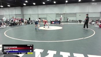 132 lbs Placement Matches (8 Team) - Isaiah Schaefer, Indiana vs Geronimo Rivera, Utah