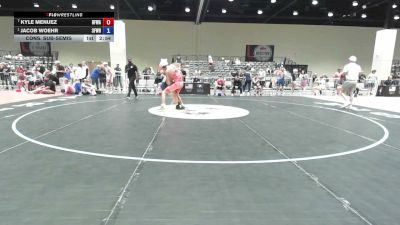 138 lbs Cons. Sub-semis - Kyle Menuez, Black Fox Wrestling Academy vs Jacob Woehr, 3F Wrestling
