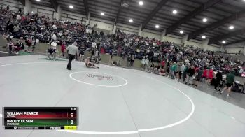 113 lbs Cons. Round 2 - William Pearce, Logan vs Brody Olsen, Syracuse