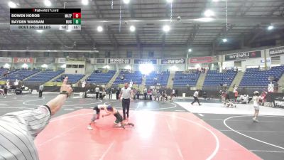 98 lbs 2nd Place - Bowen Horob, Matpac Wrestling ND vs Bayden Wassam, Ruis Wr Acd