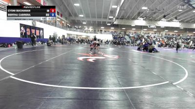103 lbs Cons. Round 4 - Bertha Cabrera, Southeast CC vs Cydni Buchanan, Unattached