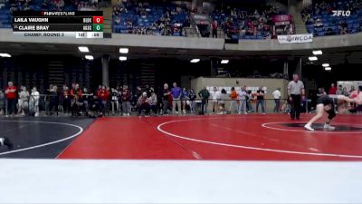 120 lbs Champ. Round 3 - Claire Bray, Unattached vs Laila Vaughn, Unattached