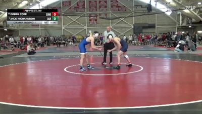 165 lbs Champ. Round 1 - Jack Richardson, Johnson & Wales (RI) vs Derek Cote, Southern Maine