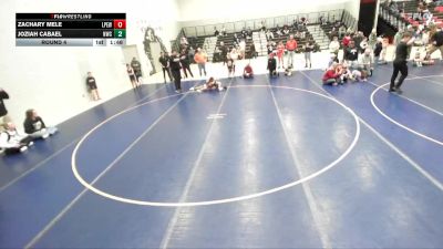 64-71 lbs Round 4 - Zachary Mele, Lone Peak Elite Wrestling vs Joziah Cabael, Northside Wrestling Club