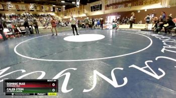 138 lbs Champ. Round 1 - Caleb Stein, La Costa Canyon vs Dominic Ruiz, Riverside Poly