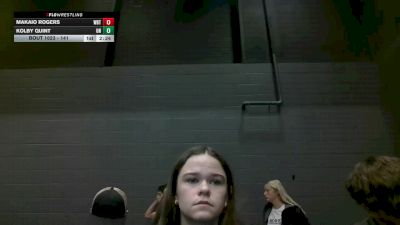 141 lbs Champ. Round 1 - Kolby Quint, Unattached vs Makaio Rogers, Wayland Baptist (Texas)