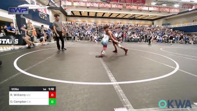 120 lbs Quarterfinal - Riley Williams, Norman Grappling Club vs Darrell Compton, Elgin Wrestling