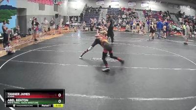 75 lbs Round 2 - Abel Benton, White Knoll Youth Wrestling vs Tanner James, SCSOW