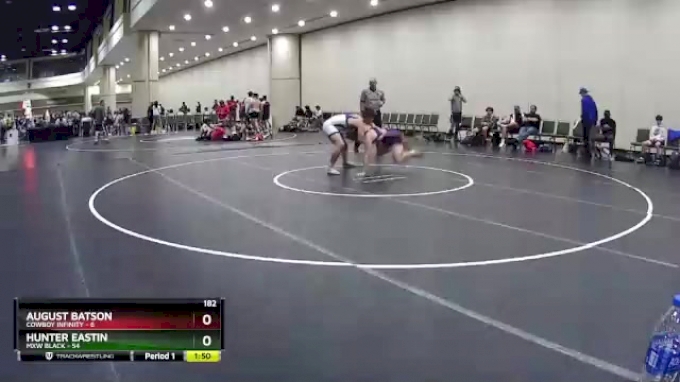 182 lbs Round 7 (10 Team) - Hunter Eastin, MXW Black vs August Batson ...