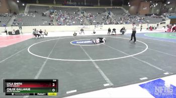 114 lbs Quarterfinal - Lyla Smith, Boyle County vs Chloe Gallahue, South Oldham