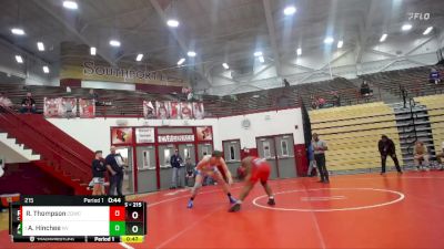 215 lbs 1st Place Match - Aidan Hinchee, North Vermillion vs Ronnie Thompson, Center Grove Wrestling Club