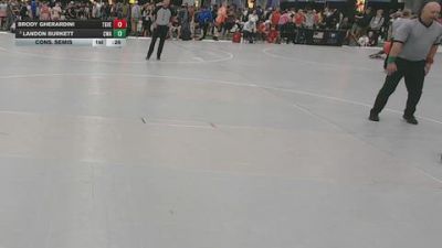 106 lbs Cons. Semis - Brody Gherardini, Team Grand Valley Elite vs Landon Burkett, Contenders Wrestling Academy