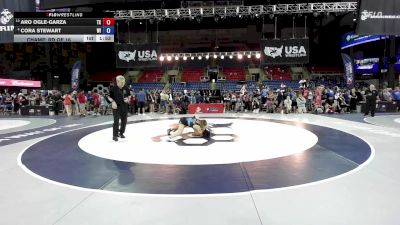 110 lbs Champ. Rd Of 16 - Aro Ogle-Garza, TX vs Cora Stewart, WI