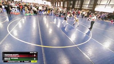 108 lbs Quarterfinal - Brock Vickers, Westlake vs Traygan Scott, Cougars Wrestling Club